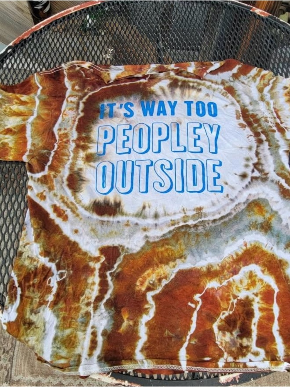 Vintage Delta Up cycled Tie Dye T-shirt - Picture 7 of 10